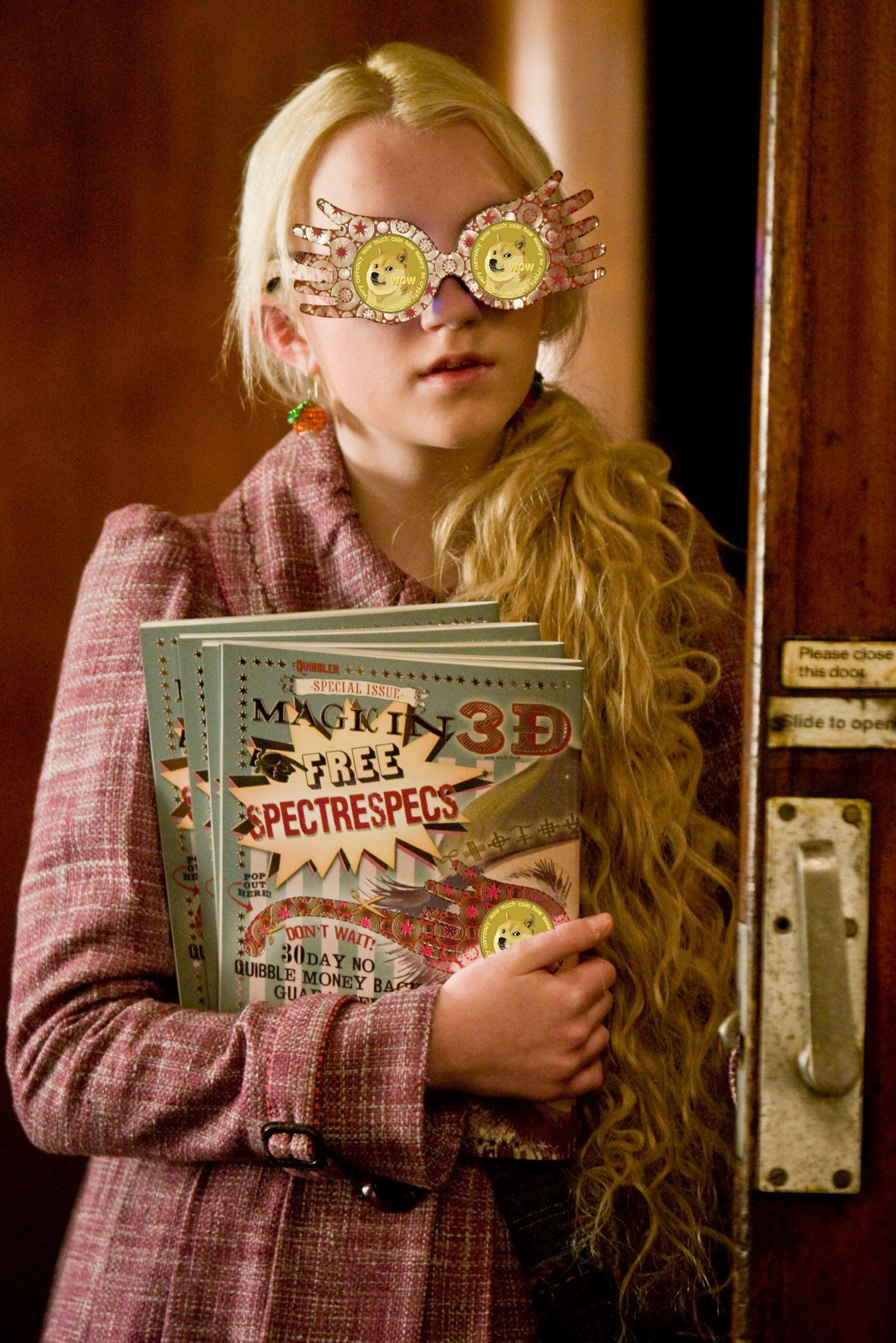 Since Luna Lovegood is now the queen of Dogecoin; Please ...