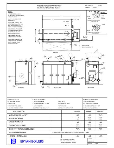 Bryan Boilers Water Heater RV400 User's Guide