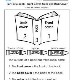  free printable parts of a book worksheet free printable templates