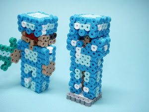 3d Perlerbeads アイロンビーズ Minecraft マイクラ Armorstand Fullset 防具立てフルセット 3dperlerbeadsお手軽頑固な立体アイロンビーズ