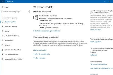 Windows 10 Preview build 16299 já está disponível no canal de distribuição Lento