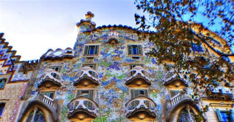 architecture casa batllo antoni gaudi barcelona spain