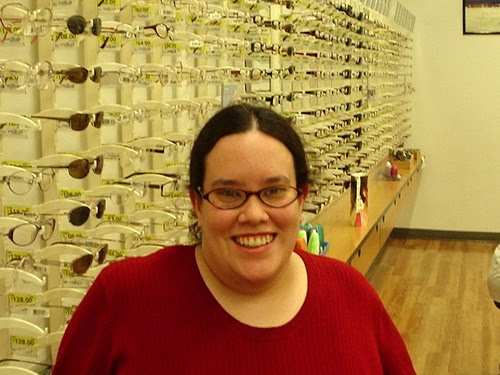 That would explain why I'm shopping for glasses at Walmart.)