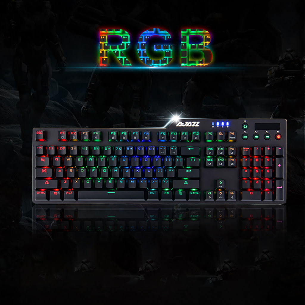 Gaming Keyboard For Computer Games AK35i RGB Wired Game Black-Shaft Mechanical Keyboard With Backlight Alloy 606