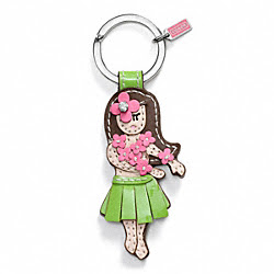 HAWAIIAN GIRL KEY RING - COACH f93159 - 5470
