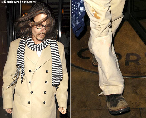 Johnny Depp. Perhaps the 43-year-old actor has become too used to his role 