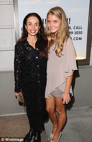 With daughter Matilde Ferri