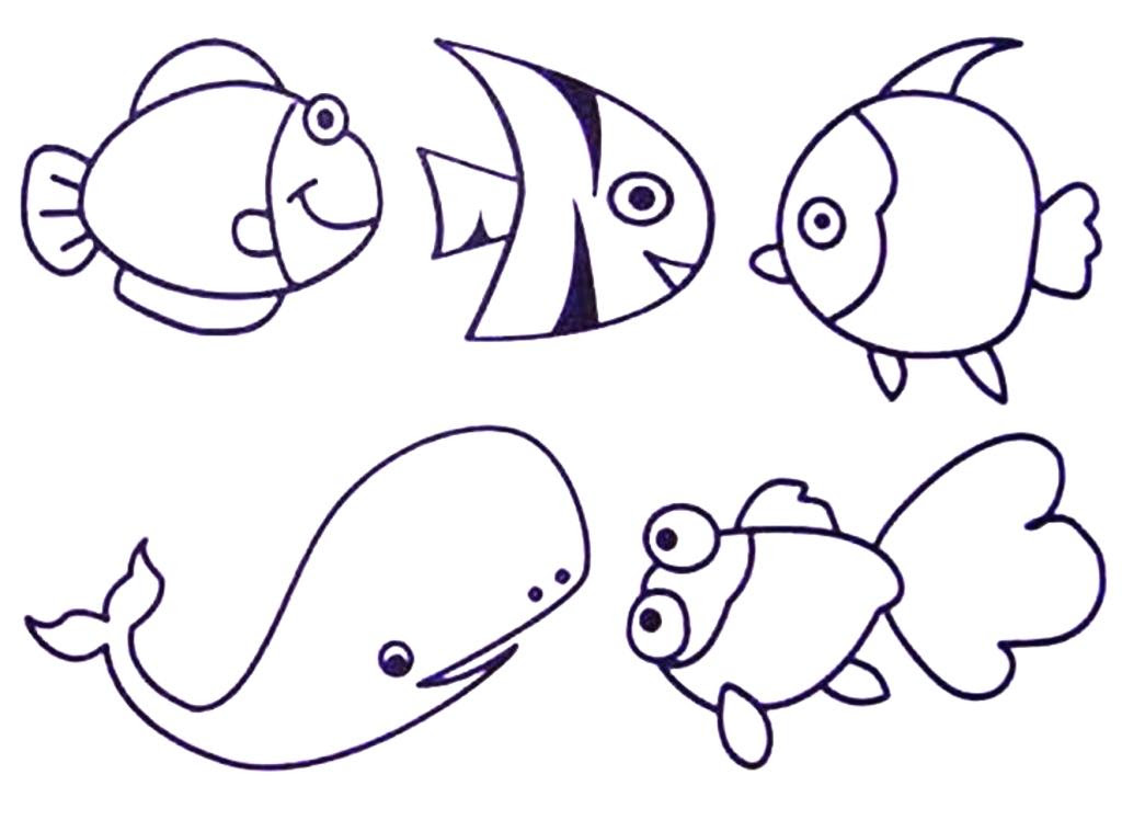 Ocean Animals Coloring Pages For Preschool at GetColorings ...