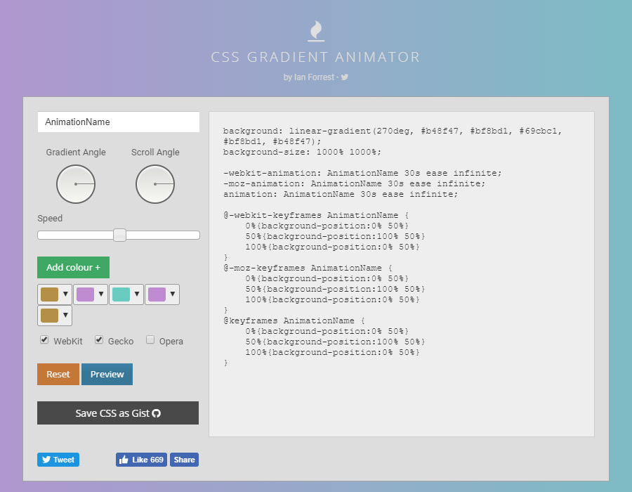 CSSでグラデーションアニメーションを超簡単に作れるWebサービス｜TERU 