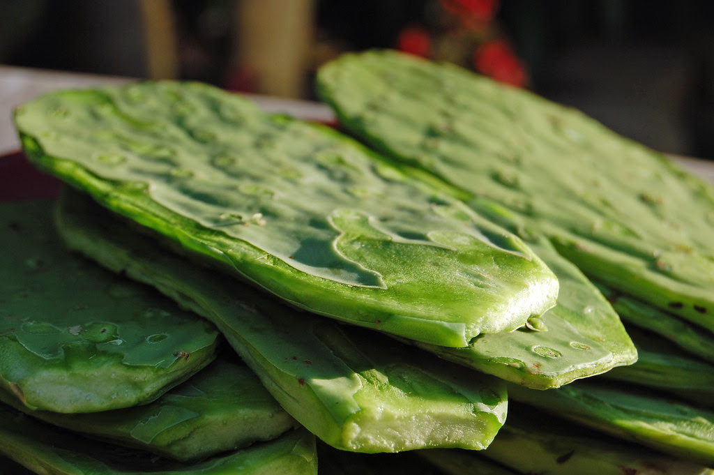 Nopales Rellenos - Stuffed Nopales in Batter