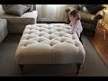 How To Make A Tufted Ottoman Coffee Table - Diy Diamond Tufted Ottoman 10 Steps With Pictures Instructables - Diy tufted fabric ottoman ((…from an old table)).