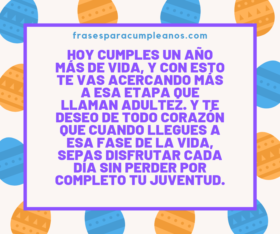 Felicitaciones de cumpleaños para un adolescente 