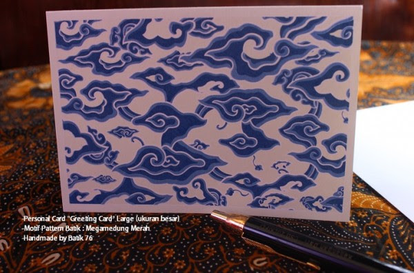 Kartu Ucapan Greeting Card Motif Batik Handmade: KARTU 