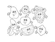 Famous Ideas Cute Fruit Coloring Pages Printable, Fruit Coloring Pages