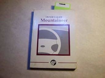 eBook Mercury Mountaineer Owners Manual 1998