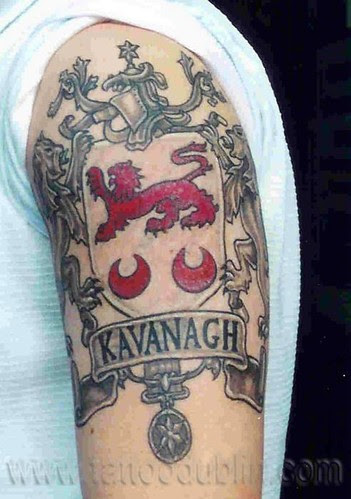  Irish family crest tattoo 
