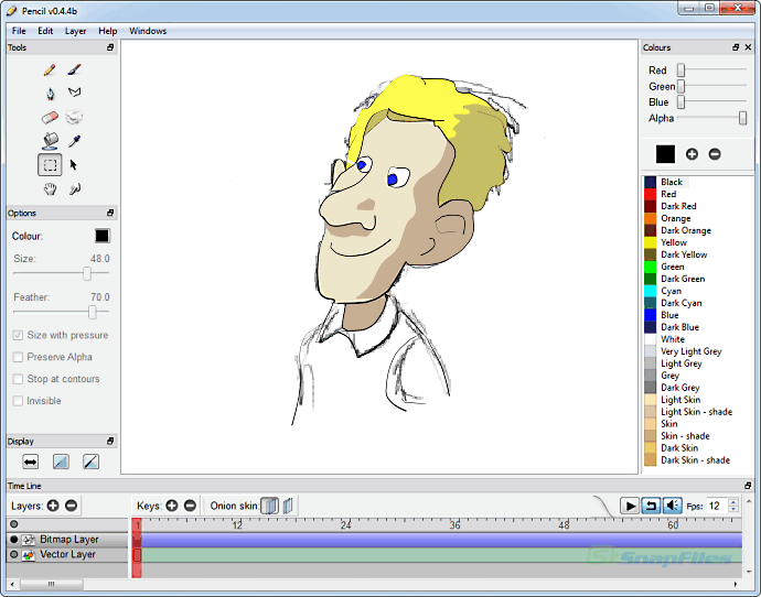 Download Pencil screenshot and download at SnapFiles.com