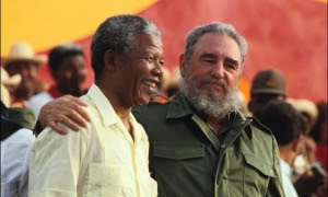 Nelson Mandela y Fidel