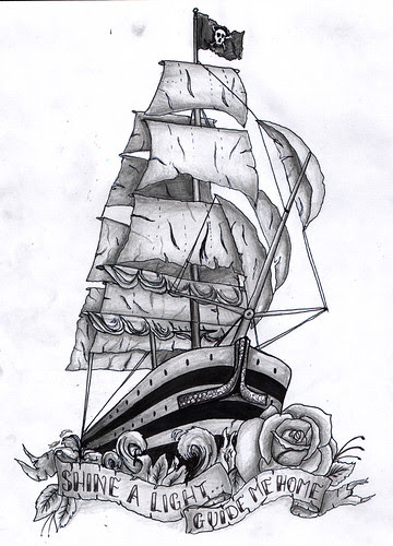 sculpting · Ship tattoo; ? Oldest photo