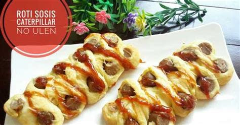 membuat roti sosis caterpillar  ulen empuk