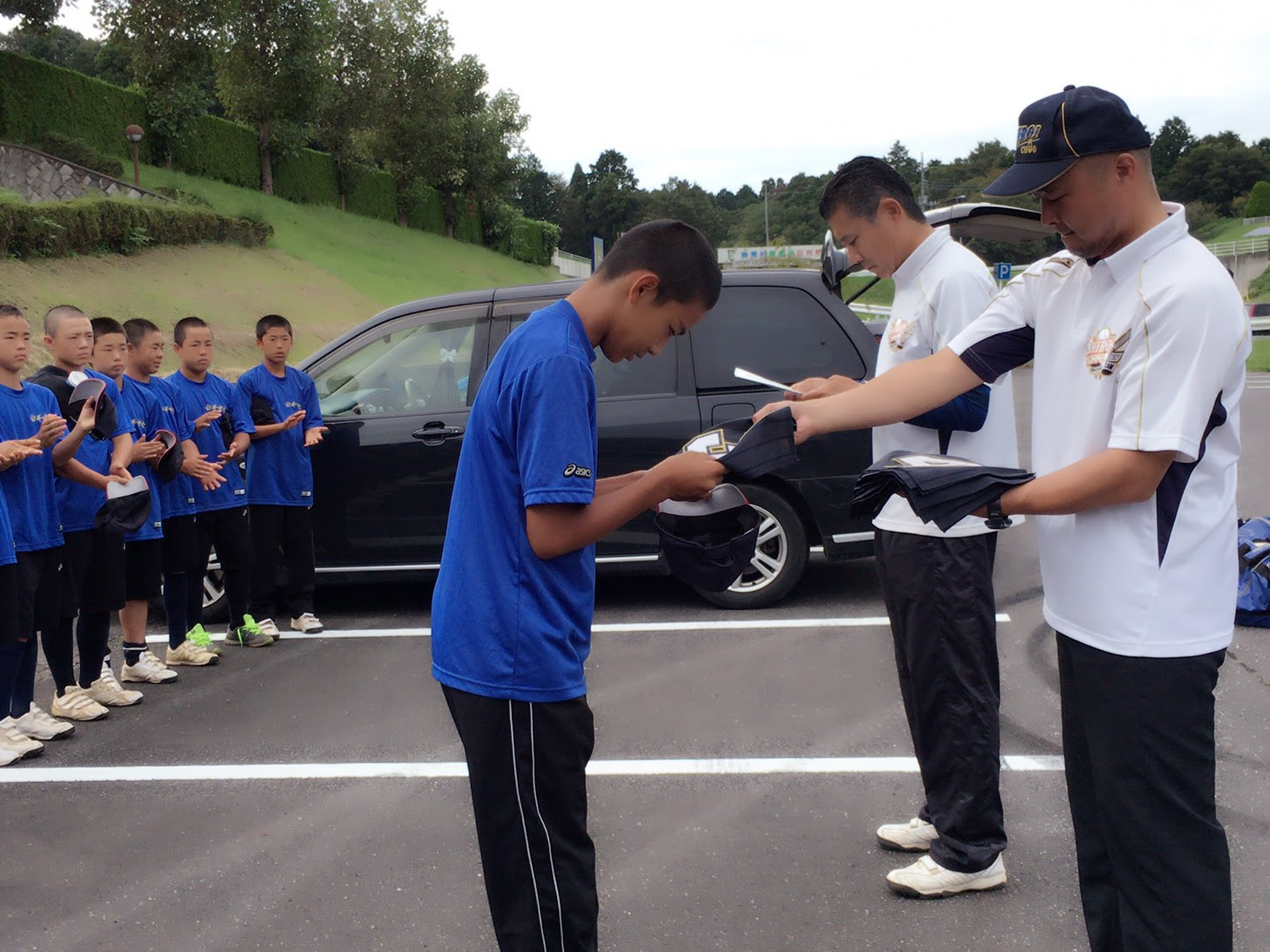 9 11 本番に向けて最高な笑顔をみせてくれた 白井中央ボーイズ