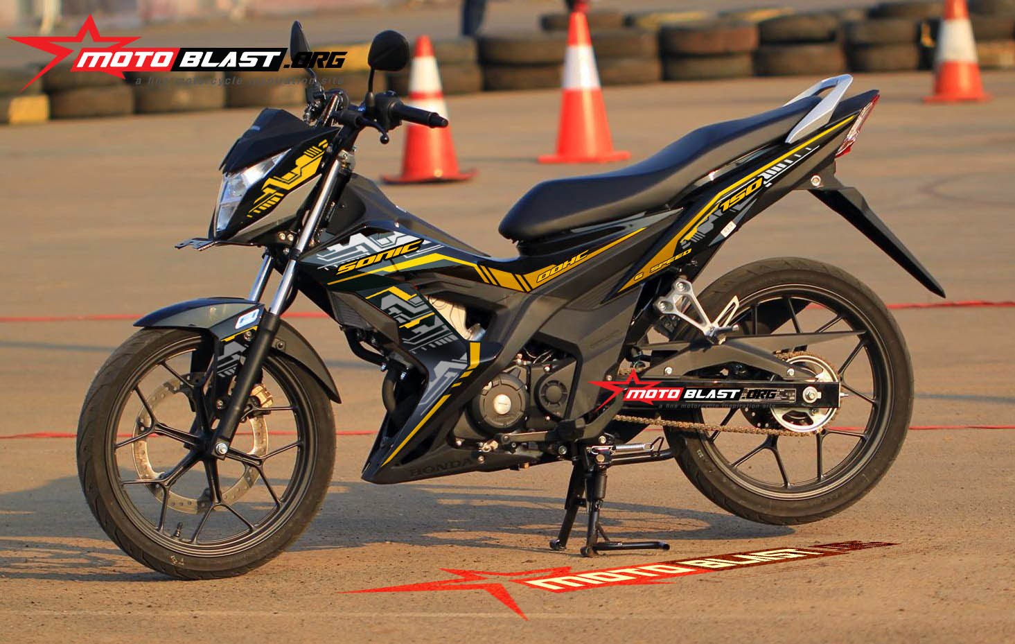 HOT Modif Striping Honda New Sonic 150 HITEC MOTOBLAST HOT Modif Striping Honda New Sonic 150 HITEC MOTOBLAST