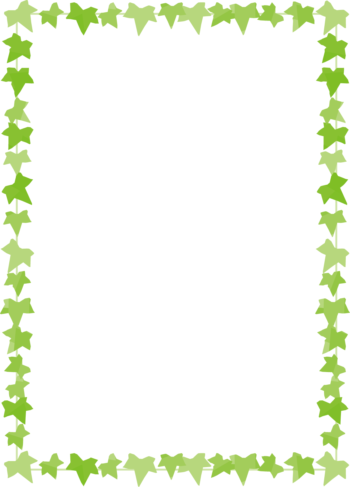 枠 イラスト飾り枠 葉デザイン 無料イラスト素材