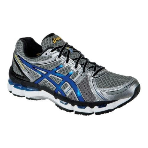 Cheap ASICS Men's GEL-Kayano 19 Running Shoe,Titanium/Royal/Black,10 M US