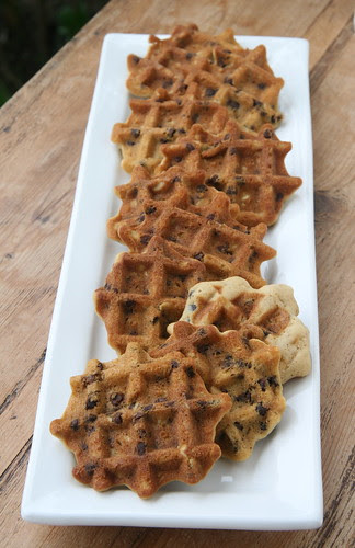 Waffled Chocolate Chip Oatmeal Cookies