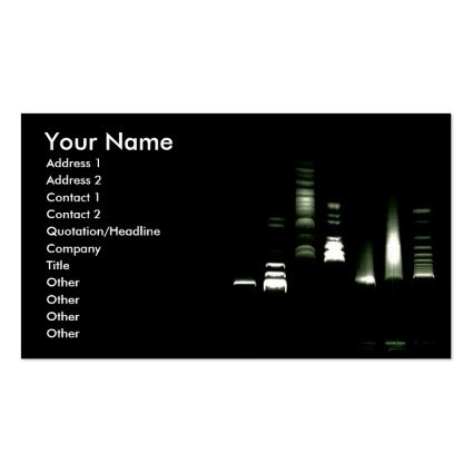 DNA Gel Electrophoresis Business Card (inverted)