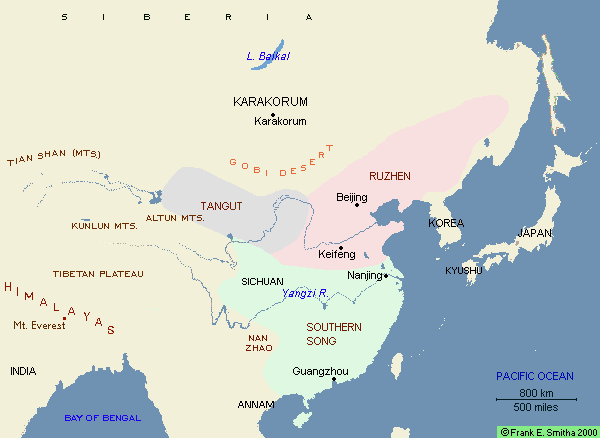 East Asia, 1200 CE