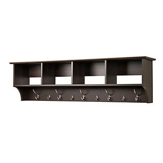 Everett Espresso Shoe Storage Cubbie Bench | Overstock.