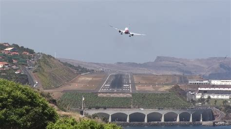 Cristiano ronaldo signage at madeira airport. Dangerous Crosswinds Madeira Cristiano Ronaldo Airport Go