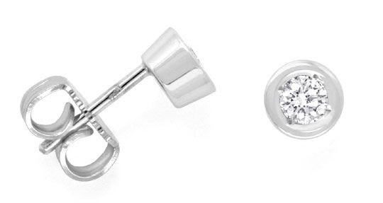 Originalfoto BRILLIANT-OHRSTECKER WEISSGOLD-DIAMANTEN-OHRRINGE