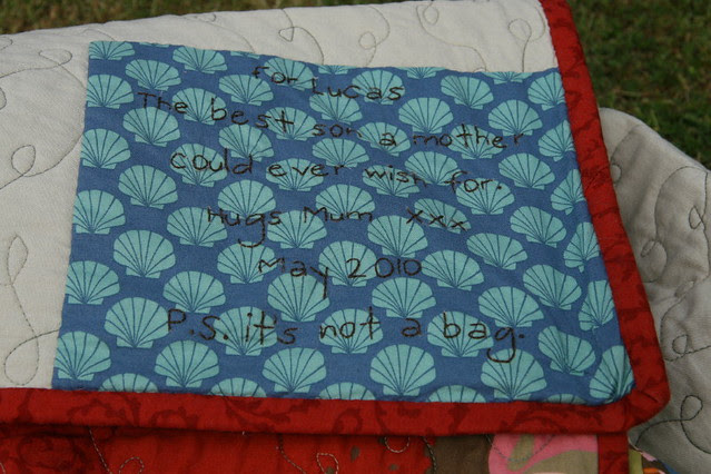 Quilt label