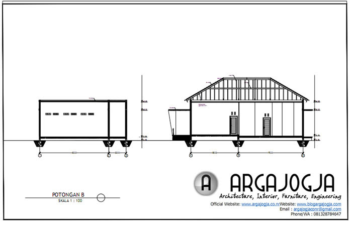 Desain Rumah Dengan Mushola Minimalis di Depannya 
