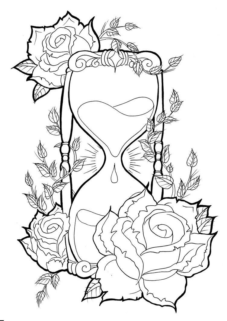 Hourglass Tattoos Designs, Ideas and Meaning  Tattoos For You