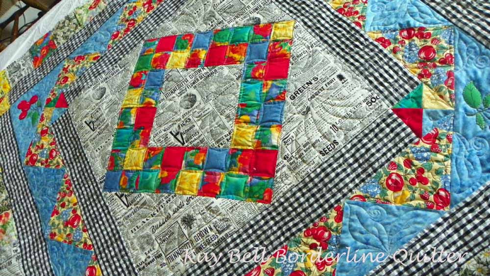 Janets Newsprint quilt 2