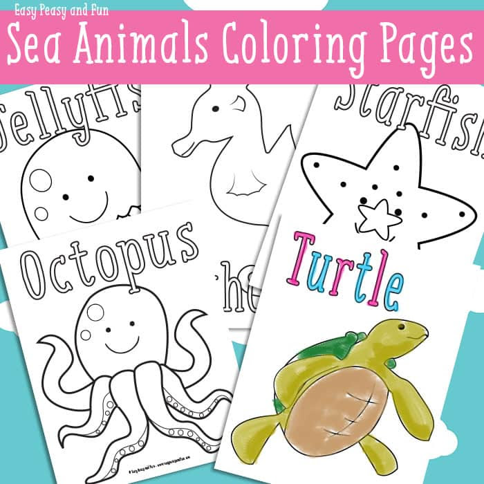 Download Ocean and Sea Animals Coloring Pages {Free Printable ...