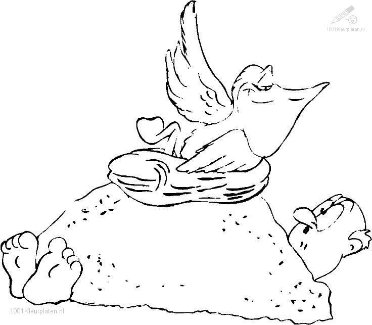 Free a summer scenery coloring pages