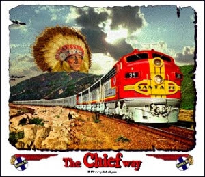 ATSF, Santa Fe, Super Chief, Warbonnet, Atchison Topeka ...