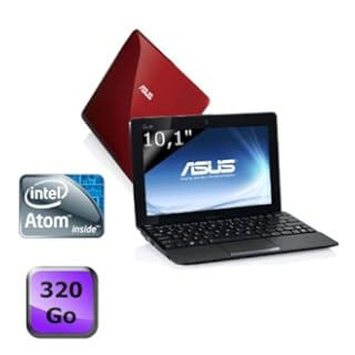 Asus - ASUS Eee PC 1015CX - Atom N2600 1.6 GHz - Windows 7 Édition Starter - 1 Go RAM - 320 Go HDD - 10.1'' large 1024 x 600 - Intel GMA 3600 - Rouge brillant