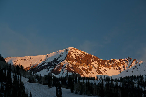 Sunset over Snowbird