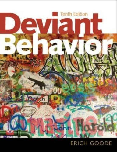 Deviant Behavior 10th edition