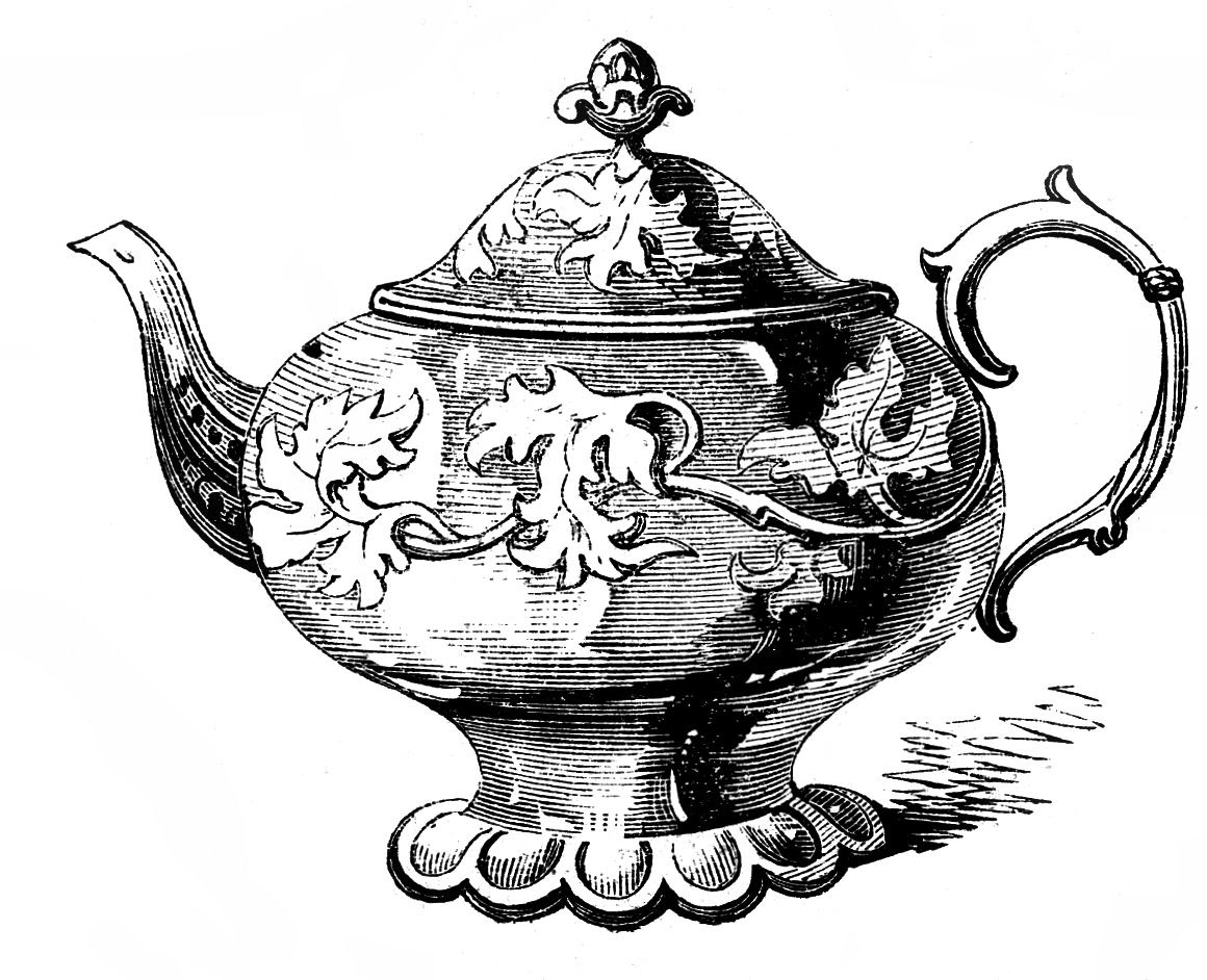 Free Vintage Clip Art 2 Ornate Teapots The Graphics Fairy Free Vintage Clip Art 2 Ornate Teapots The Graphics Fairy