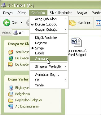 Disketlerin İçeriği