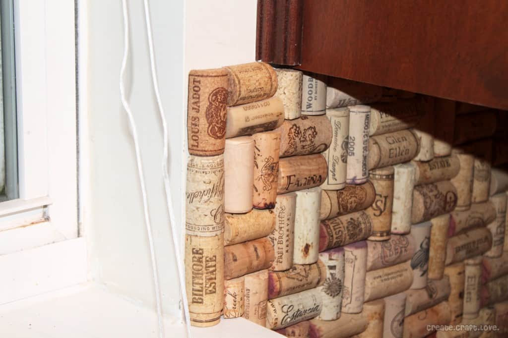 DIY Wine Cork Backsplash DIY Wine Cork Backsplash