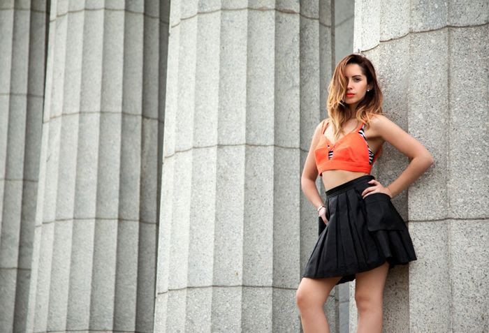 Skirts and crop tops on Friend in Fashion