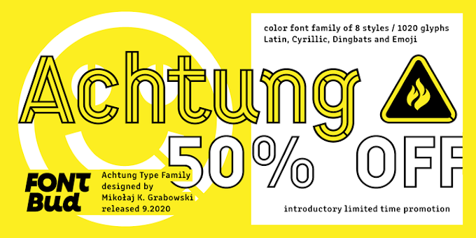 Download Achtung Fonts Family From Mikołaj Grabowski