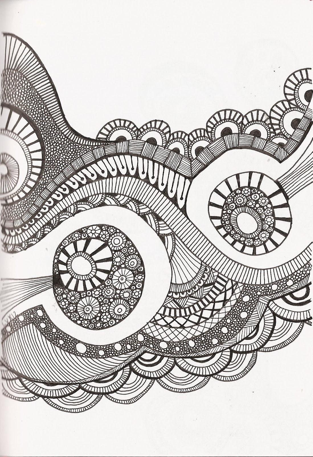 Download Free Printable Zentangle Coloring Pages for Adults